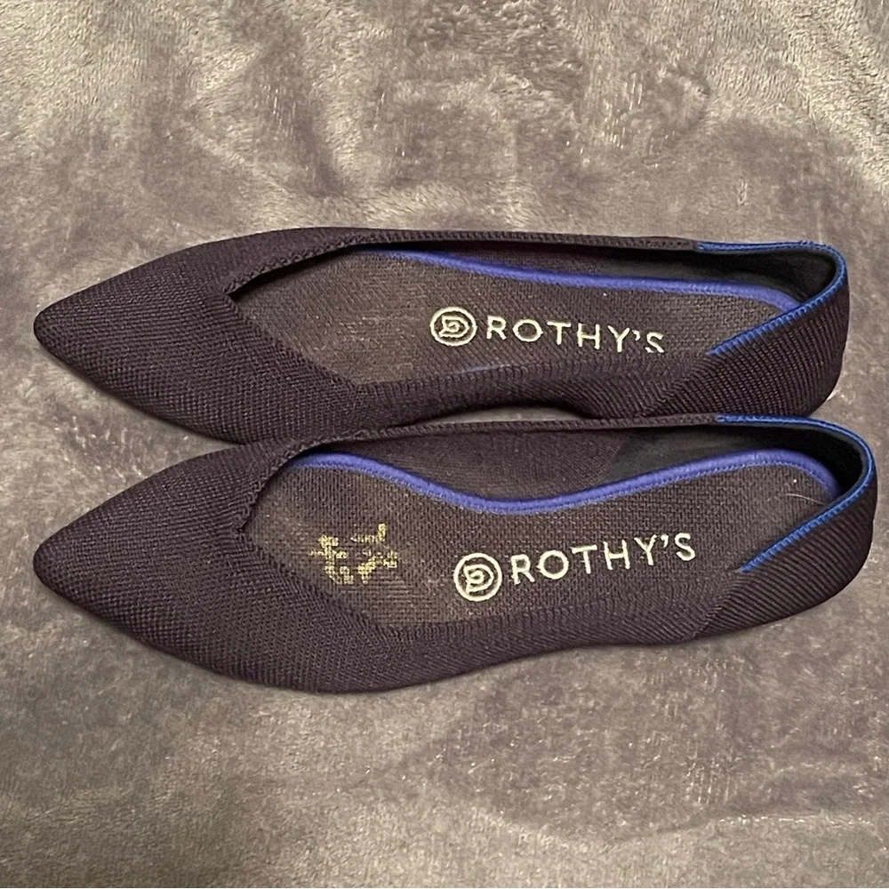 Rothy's Dark Blue Size 8W Flats